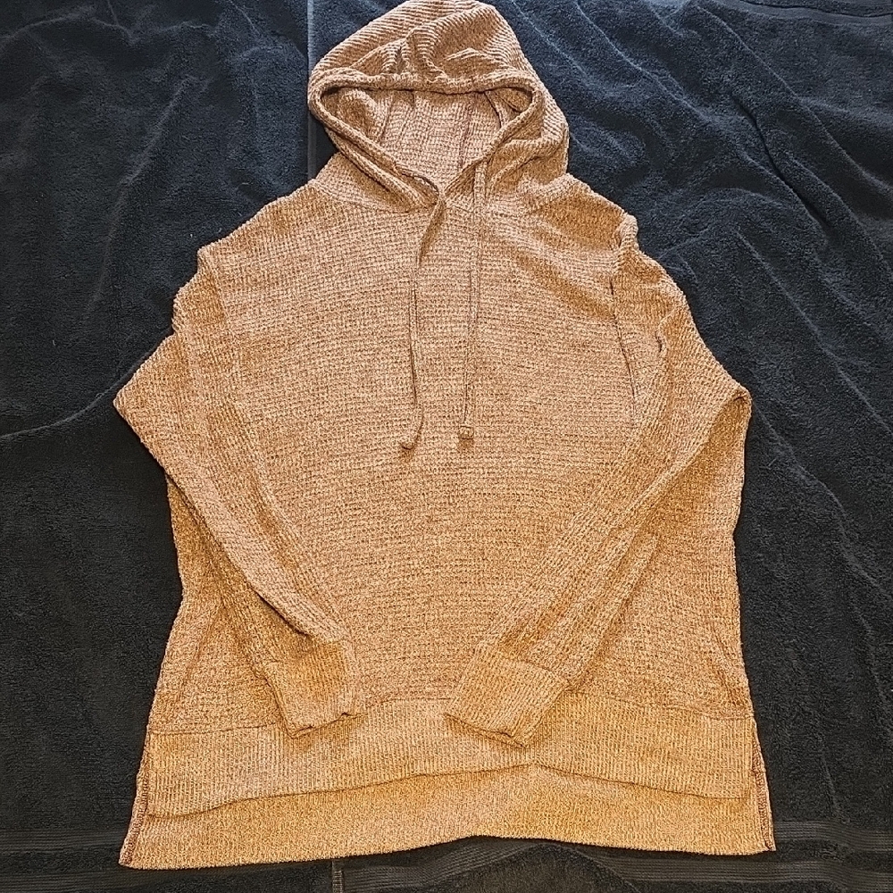 SO Women's Tan Sweater With Hoodie